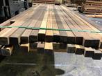 Hardhout–Louro Itauba–palen–staander-liggers-regels-50x50 mm, Tuin en Terras, Palen, Balken en Planken, Ophalen, Palen, Nieuw