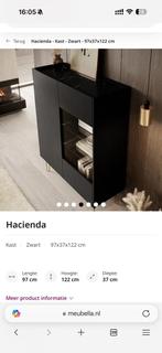 Zwarte kast met gouden poten, Ophalen, Zo goed als nieuw, Vrijstaande haard, Houthaard