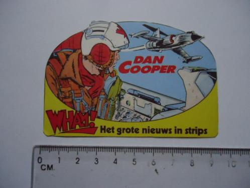 sticker oud Wham Dan Cooper strip piloot vliegtuig retro 79, Verzamelen, Stickers, Zo goed als nieuw, Bedrijf of Vereniging, Verzenden