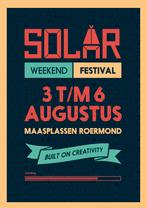 Solar Festival tickets zondag, Tickets en Kaartjes, Evenementen en Festivals, Drie personen of meer