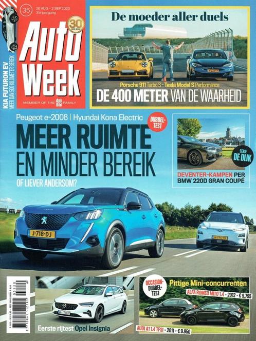 Autoweek 2020 nr. 35 (o.a. Hyundai Kona & Peugeot e-2008), Boeken, Auto's | Folders en Tijdschriften, Gelezen, Algemeen, Verzenden