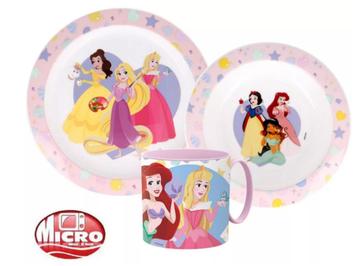 Disney Princess Kinderservies met Mok - Magnetron beschikbaar voor biedingen