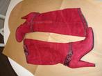 Dameslaars Barbara Bucci, Hoge laarzen, Ophalen of Verzenden, Gedragen, Rood