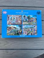 Gibson Puzzel - The Farmer's Round - 4x500 stukjes, Ophalen of Verzenden, 500 t/m 1500 stukjes, Zo goed als nieuw, Legpuzzel