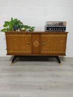 Vintage midcentury platenspeler leubel | lowboard | dressoir, Ophalen, Zo goed als nieuw, 25 tot 50 cm, Minder dan 100 cm