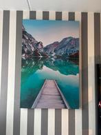 Foto op canvas - Berglandschap, Huis en Inrichting, Woonaccessoires | Schilderijen, Tekeningen en Foto's, Ophalen, Zo goed als nieuw