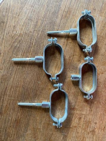 4 nieuwe 12-15 dubbele buisklemmen beschikbaar voor biedingen
