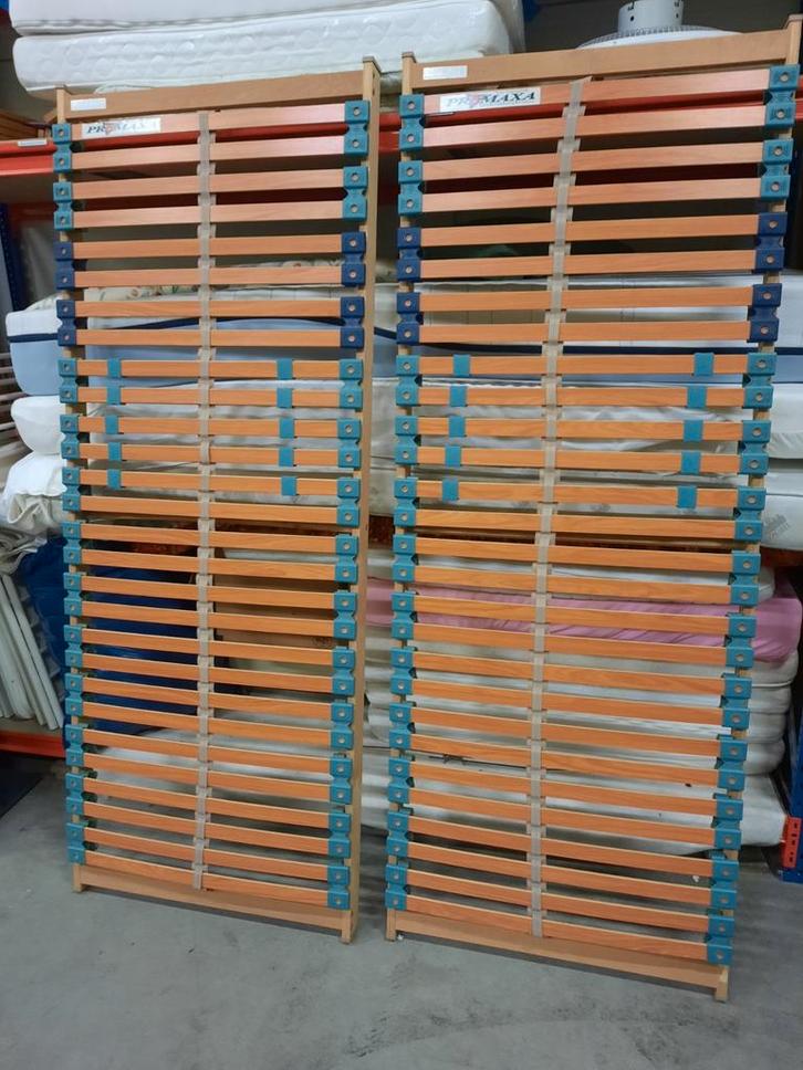 2  Promaxa lattenbodems 75x200 cm, Huis en Inrichting, Slaapkamer | Matrassen en Bedbodems, Gebruikt, Bedbodem, 200 cm, Eenpersoons