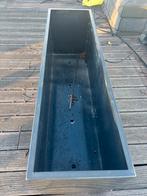 Fiberstone plantenbakken x 2 zwart, Tuin en Terras, Bloembakken en Plantenbakken, Ophalen, Kunststof, Gebruikt, 100 cm of meer