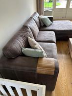 Hoekbank suède, Huis en Inrichting, Banken | Bankstellen, Ophalen, Gebruikt, Hoekbank, 300 cm of meer