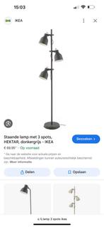 Staande lamp Hektar IKEA, 150 tot 200 cm, Zo goed als nieuw, Ophalen