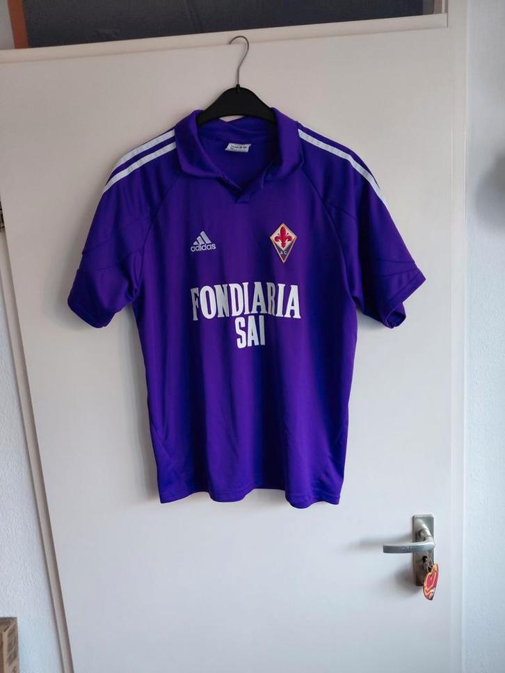 Vintage ac fiorentina voetbal shirt 2003 2004 maat s, Verzamelen, Sportartikelen en Voetbal, Gebruikt, Shirt, Buitenlandse clubs