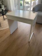 Compact bureau met lade, wit, Huis en Inrichting, Ophalen of Verzenden, Zo goed als nieuw