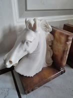 Paardenhoofd Boekensteunen marmer onyx, Antiek en Kunst, Ophalen of Verzenden