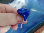 Vintage Blauwe Statement Dames Ring - Size 17mm -, Kunststof, Blauw, Nieuw, Ophalen of Verzenden