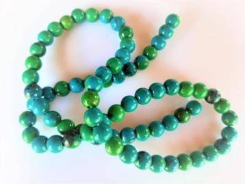 Chrysocolla chinees kraal rond circa 6 mm beschikbaar voor biedingen