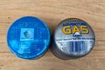 2 stuks gasvulling blikjes., Ophalen of Verzenden, Zo goed als nieuw