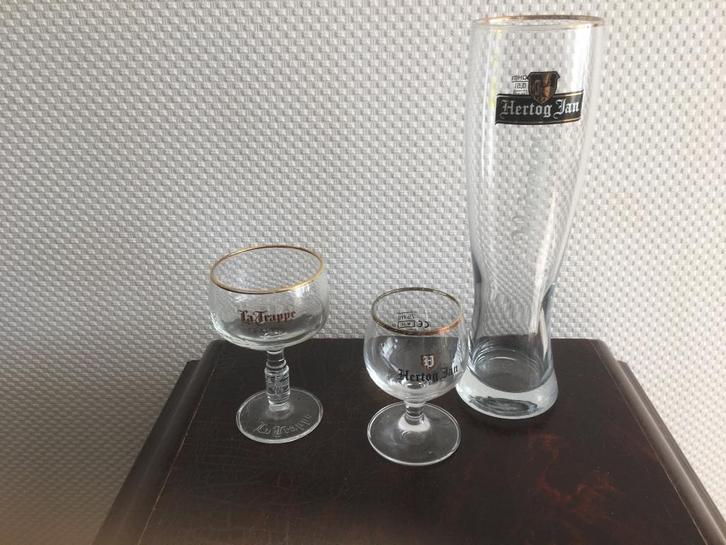 bierglas Hertog Jan Trappist Tilburg klein glas Bavaria NAC, Verzamelen, Biermerken, Nieuw, Glas of Glazen, Hertog Jan, Verzenden