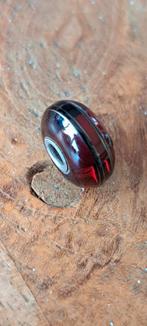 Trollbeads glaskraal warm rood, Glas of Kristal, Ophalen of Verzenden, Zo goed als nieuw, Trollbeads