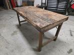 Antieke markt tafels, winkel tafel, tuintafel, Ophalen, Gebruikt, Rechthoekig, Hout