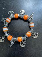 Mooie kralen armband met ankers, Overige materialen, Oranje, Ophalen of Verzenden, Zo goed als nieuw