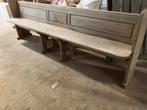 massief eiken bank, Huis en Inrichting, Banken | Bankstellen, Ophalen, Zo goed als nieuw