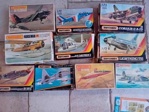 5   x Bouwdoos matchbox schaal 1/72, Hobby en Vrije tijd, Modelbouw | Vliegtuigen en Helikopters, Nieuw, 1:72 tot 1:144, Overige merken