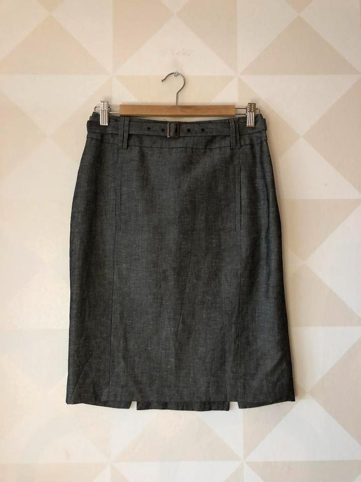 Vanilia rok kokerrok grijs S/36 vintage, Kleding | Dames, Rokken, Zo goed als nieuw, Maat 36 (S), Grijs, Knielengte, Ophalen of Verzenden