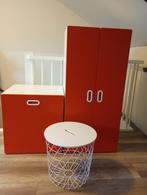 Ikea Småstad-Platsa Kast Rood-Wit set 3 delig, Ophalen, Gebruikt, 50 tot 70 cm, 105 cm of meer