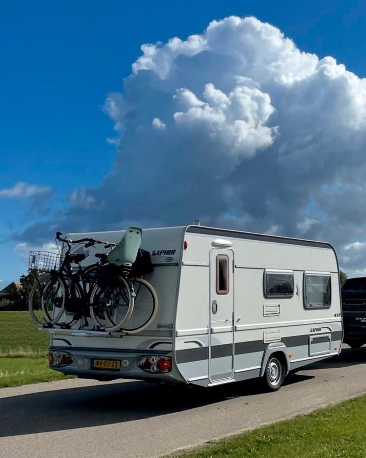 Fendt Saphir 450 compleet met Dorema Onyx voortent & luifel, Caravans en Kamperen, Caravans, Particulier, tot en met 4, Treinzit