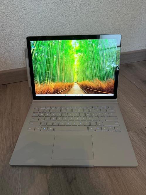 Notebook en tablet Microsoft Surface Book 2, Computers en Software, Windows Laptops, Zo goed als nieuw, 13 inch, SSD, 4 Ghz of meer