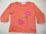 Mexx longsleeve oranje bloemen/paard maat 68 t-shirt l. mouw, Kinderen en Baby's, Babykleding | Maat 68, Mexx, Meisje, Ophalen of Verzenden