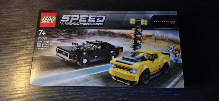 75893 - 2018 Dodge Challenger & 1970 Dodge Charger - 2019, Kinderen en Baby's, Speelgoed | Duplo en Lego, Nieuw, Lego, Complete set