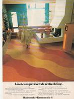 Retro reclame 1973 Krommenie linoleum woonkamer oranje, Verzenden, Overige typen