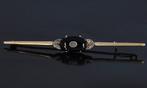 Art Deco diamant onyx antieke 14k gouden broche dames, Sieraden, Tassen en Uiterlijk, Antieke sieraden, Verzenden, Goud, Broche