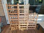 8 stuks ikea Hutten wijnrek (totaal 72 flessen), Ophalen, Hout, Minder dan 50 cm, Minder dan 5 flessen