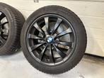 17inch BMW Black Style 159 Velgen Set! A merk band! TMPS 5x1, 17 inch, Banden en Velgen, Gebruikt, Personenwagen
