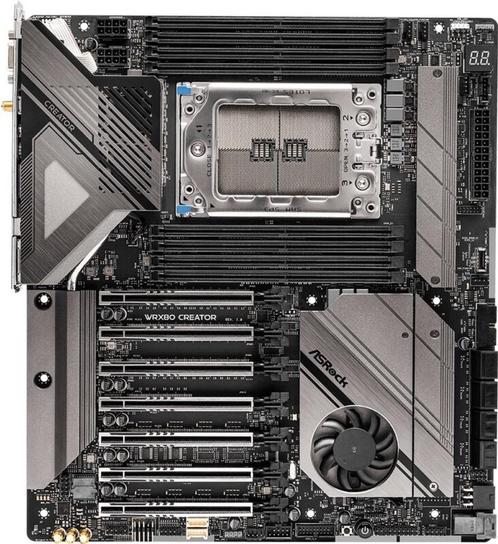 ASRock WRX80 CREATOR R2.0, Computers en Software, Moederborden, Gebruikt, DDR4, Ophalen