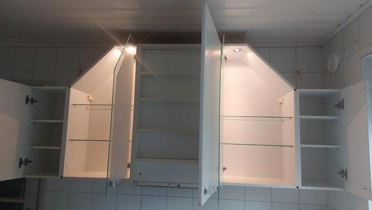 Vitrine kast compleet/heel, met vlakschermafzuigkap opening, Huis en Inrichting, Kasten | Vitrinekasten, Gebruikt, Minder dan 100 cm