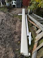Groen wit Elektrisch Zonnescherm 360cm, Ophalen, Elektrisch, Zo goed als nieuw, 150 tot 300 cm