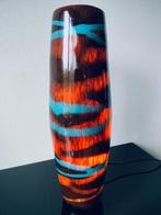 Italie Murano Tafellamp Glas Mocca Petrol Caramel 1990, Huis en Inrichting, Lampen | Tafellampen, Ophalen of Verzenden, Glas, Minder dan 50 cm