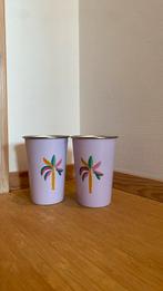Metalen drinkbekers twee stuks, Huis en Inrichting, Keuken | Servies, Ophalen, Overige materialen, Overige typen, Nieuw