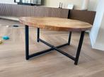 Mangohouten Salontafel rond - 80cm, Huis en Inrichting, Tafels | Salontafels, Ophalen, Gebruikt, Rond, 50 tot 100 cm