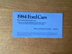 Ford U.S.A. 1984, Ophalen of Verzenden, Zo goed als nieuw, Ford