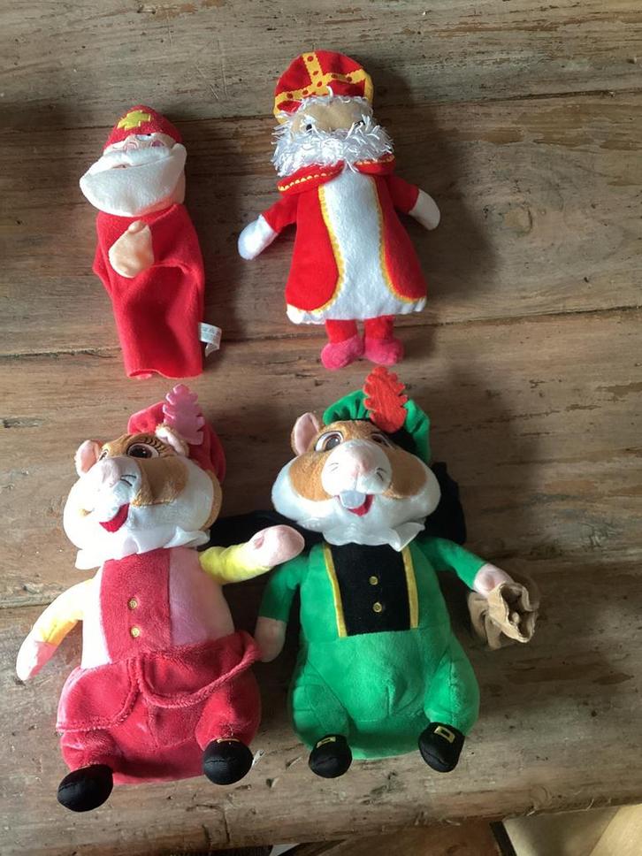 Pieten hamsterknuffels en sinterklaas handpop en knuffel, Diversen, Sinterklaas, Gebruikt, Ophalen of Verzenden