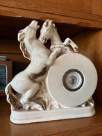 Klok - wilde paarden - mantel klok, Antiek en Kunst, Antiek | Porselein, Ophalen of Verzenden