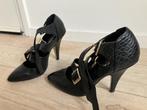 Schoenen/ pumps met gespen zwart jones bootmaker maat 37, Zwart, Ophalen of Verzenden, Schoenen met hoge hakken, Gedragen