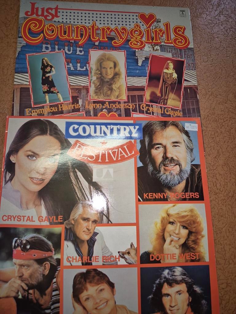 2 Country LP's: Just Countrygirls & Country Festival, Ophalen of Verzenden, Gebruikt
