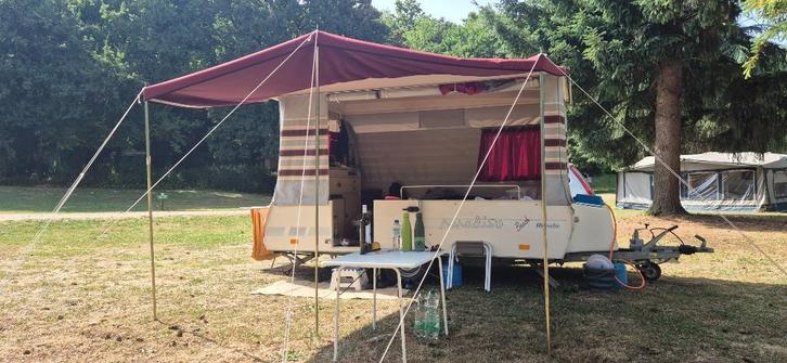 Vouwcaravan Paradiso Beach Ideale 1996, Caravans en Kamperen, Caravans, Particulier, tot en met 2, tot 500 kg, Rondzit, Overige merken