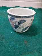 bloempot chinees blauw en rose bloem, Ophalen of Verzenden, 'T Olde Gre-j, Info@toldegrej.nl, Endepoelstraat 20f Didam